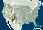 New Mexico,USA,satellite image