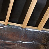 Loft insulation,single foil layer