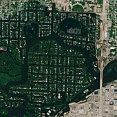 Minot flooding,USA,satellite image