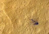 Curiosity debris on Mars,satellite image