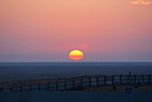 Sunrise showing atmospheric refraction