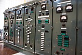 Power control cabinets in Baikonur museum