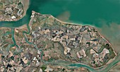 Isle of Sheppey,UK,aerial view