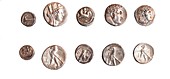 set of 5 Phoenician Coins