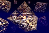 3D pyramidal fractals,artwork