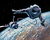 Soviet space-walk,artwork