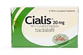 Pack of Cialis tablets