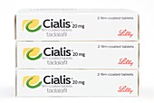 Packs of Cialis tablets