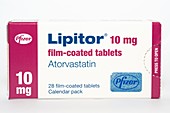 Pack of Lipitor tablets