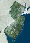 New Jersey,USA,satellite image