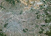Ile-de-France,France,satellite image