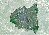 Ile-de-France,France,satellite image