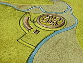 Viking ring fortress,artwork