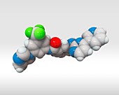 Nilotinib drug,molecular model