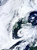 Low pressure,UK,satellite image