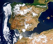 Iberian Peninsula,satellite image