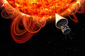 Solar Probe at the Sun,artwork