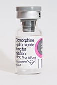 Vial of diamorphine hydrochloride