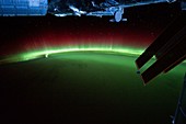 Aurora australis,ISS image