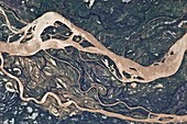 Parana river,Argentina,ISS image