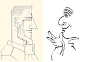 Personality types,caricature artwork