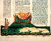 Moses at the burning bush,1430 artwork
