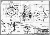 Nuclear power plant components,diagram