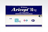 Pack of Aricept tablets