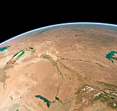 Baikonur,Kazakhstan,satellite artwork