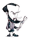 Andreas Vesalius,caricature