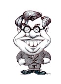 Fred Hoyle,caricature
