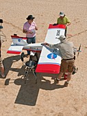 DROID aircraft test flight preparations