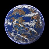 Early Earth globe,artwork