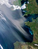 Saharan dust plume,Bay of Biscay