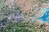 London,true-colour satellite image