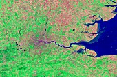 London,infrared satellite image
