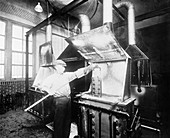 Cyanide engraving furnace,1914