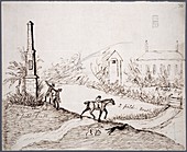 Wold Cottage meteorite landing site,1812