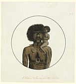 Aboriginal mother and child,18th century