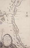 Travels map of east coast of Florida,179