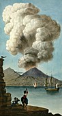 Vesuvius erupting,1779,artwork
