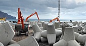 Coastal defence construction,Portugal
