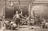 Opium smokers in China,1840s