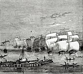 Opium fleet in India,1850s