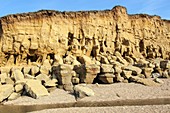 Eroded sandstone cliff