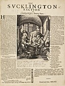 Satire on gluttony,17th century