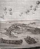 Air Raid on Venice 1849