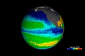 Sea surface salinity,Aquarius image