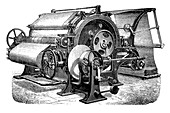 Textile finishing machine,1880s