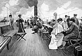 Lake Constance steamer passengers,1890s